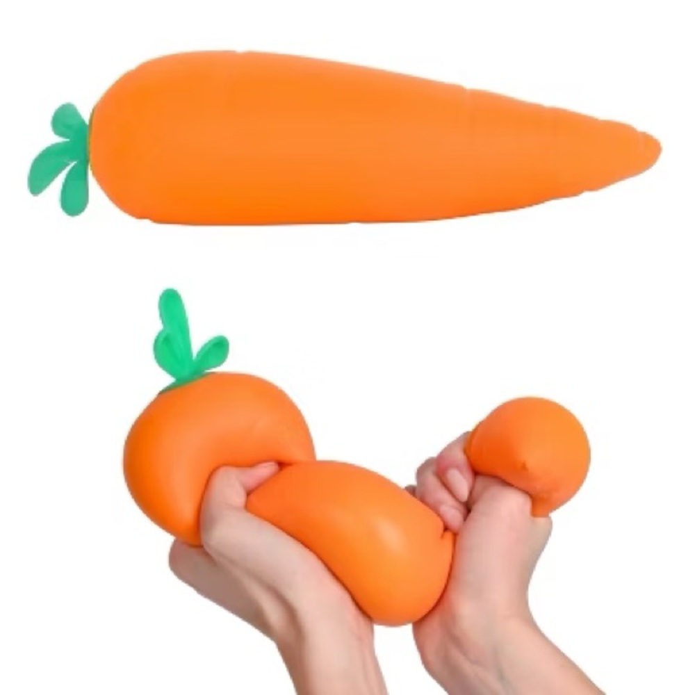 Sunny Days Squeezy Carrot Squishy Fidget Toy